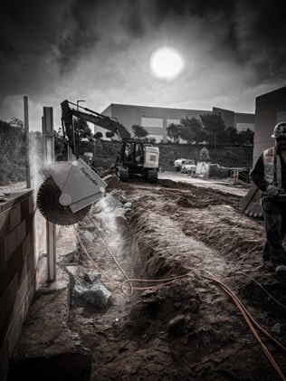 Cut 'N Core job site